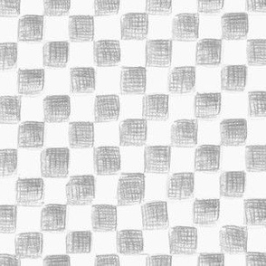 grey and white sketched checkerboard