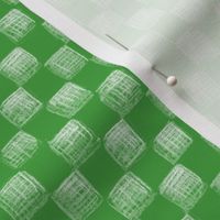 Christmascolors green sketched checkerboard