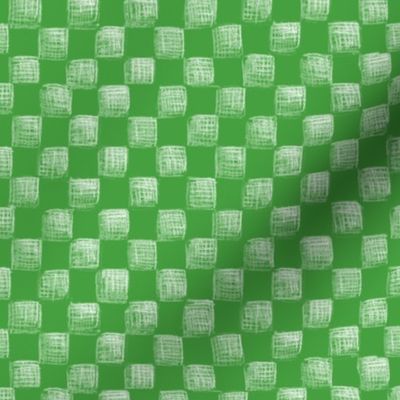 Christmascolors green sketched checkerboard