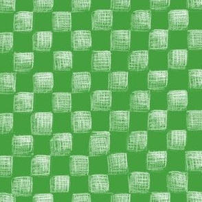 Christmascolors green sketched checkerboard