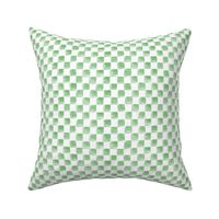 Christmascolors white and green sketched checkerboard