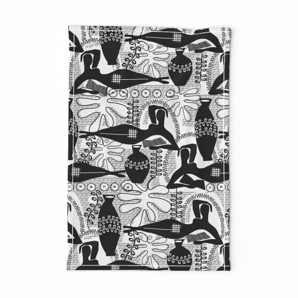 Did Matisse read in the winter? black and white toile