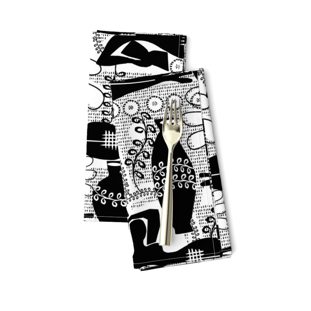 Did Matisse read in the winter? black and white toile