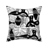 Did Matisse read in the winter? black and white toile