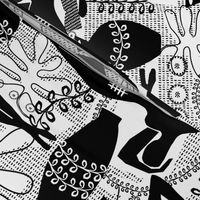 Did Matisse read in the winter? black and white toile