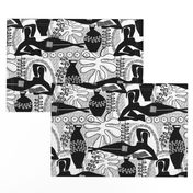 Did Matisse read in the winter? black and white toile