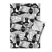 Did Matisse read in the winter? black and white toile