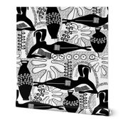 Did Matisse read in the winter? black and white toile