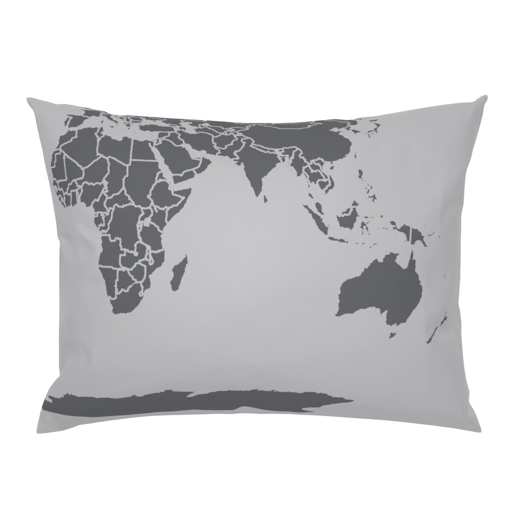 Dark gray light gray world map