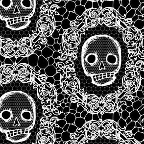 Skull Lace - black