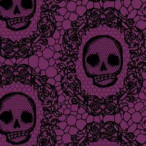 Skull Lace - wine