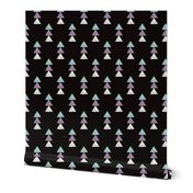 geometric tribal aztec triangle blue modern patterns