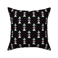 geometric tribal aztec triangle blue modern patterns