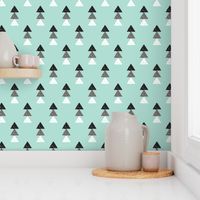 geometric tribal aztec triangle blue modern patterns