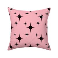 Mid Century Modern Starburst on Pink