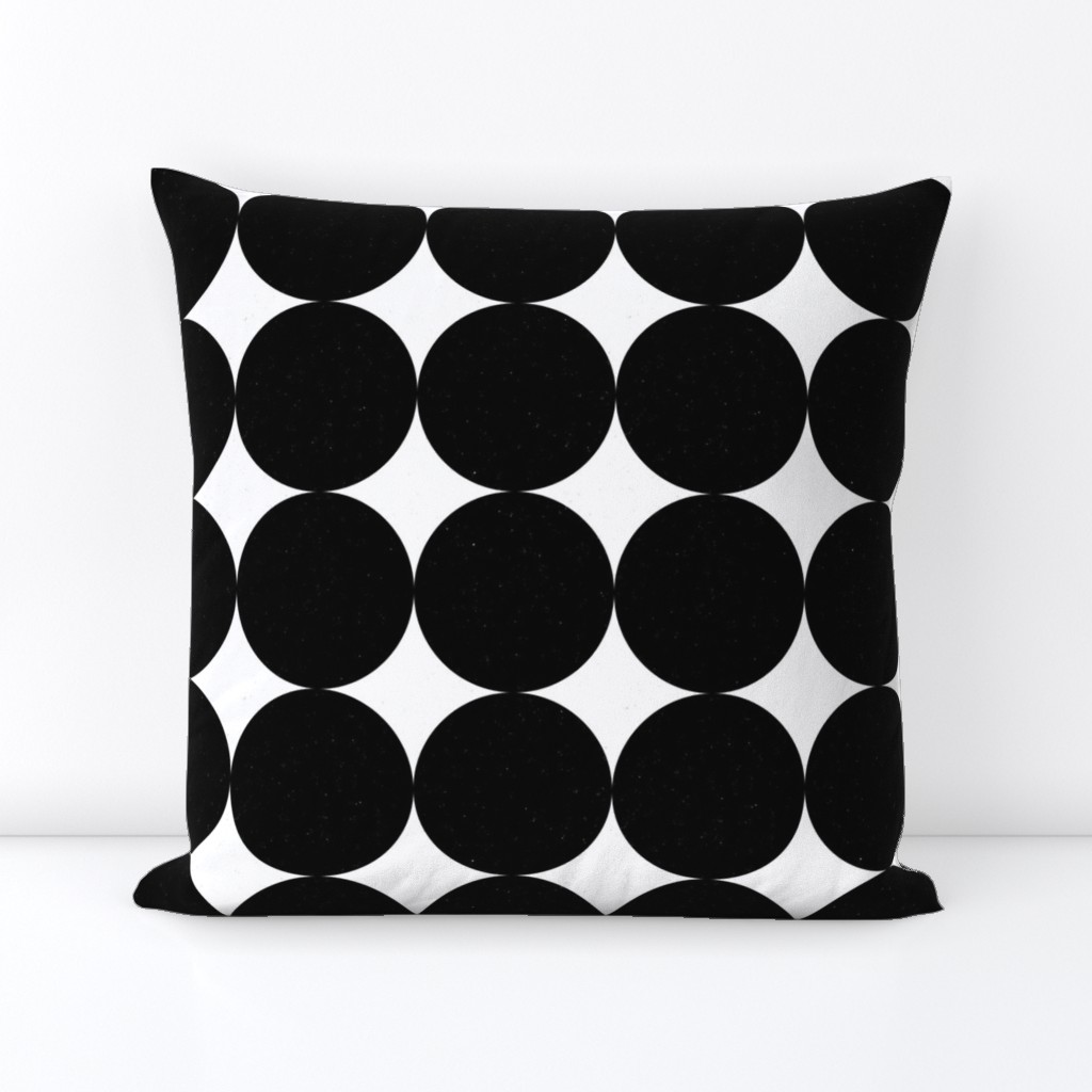 Huge Polka Dots Black by Friztin