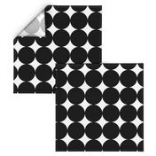 Huge Polka Dots Black by Friztin