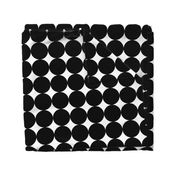 Huge Polka Dots Black by Friztin