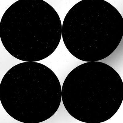 Huge Polka Dots Black by Friztin