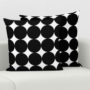 Huge Polka Dots Black by Friztin