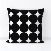 Huge Polka Dots Black by Friztin