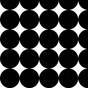 Huge Polka Dots Black by Friztin