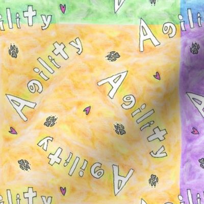 Agility hearts and paws - patchwork