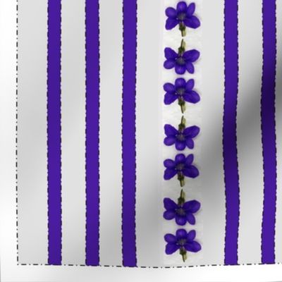 Violet Stripe Doll Pinafore