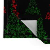Chalk and Slate Christmas Tree ~ Faro and Richelieu on Black 