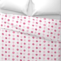 Raspberry Watercolor Polka Dots