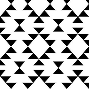Black and White Geometric Triangles