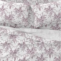 Holiday Vintage Flowers (Toile de Jouy)