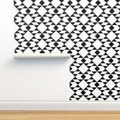 Black on White Geometric Design 