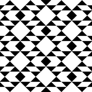 Black on White Geometric Design 