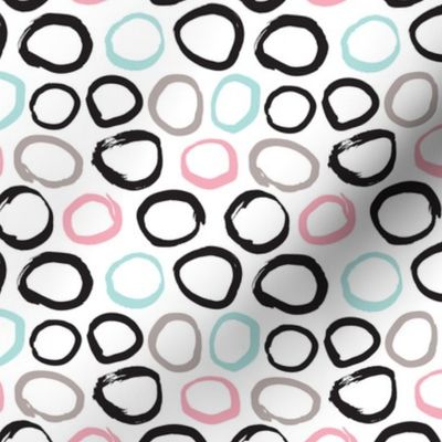 cute pastels girls raw circle geometric abstract illustration fabric