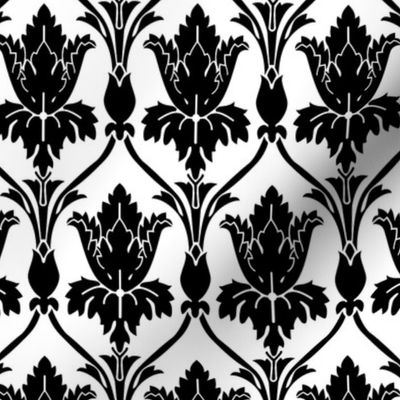 Smiley Damask Wallpaper 