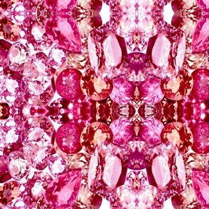 Pink sapphires and diamonds