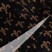 14th Century Fleur De Lys ~ Gold and Black 