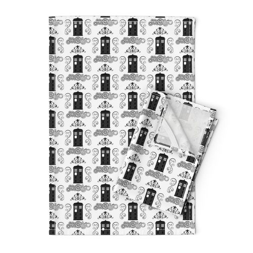 Police Box Damask Small