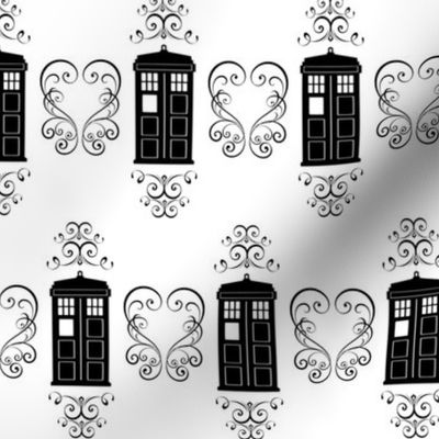 Police Box and Scrolls Small