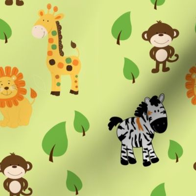 Bright Safari Jungle Animals