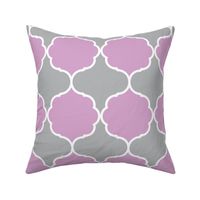 Hexafoil Lavender Gray White