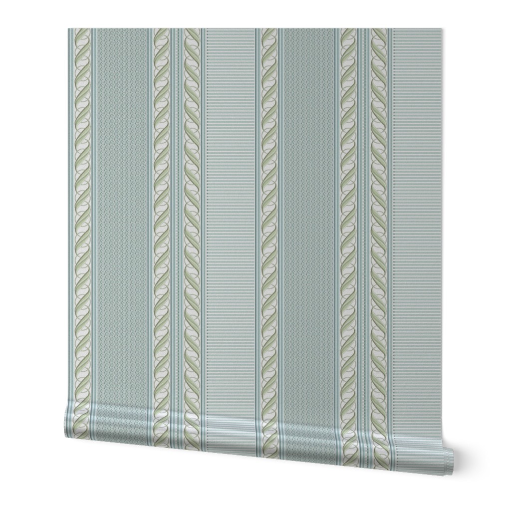 Pale Blue and Mint Border
