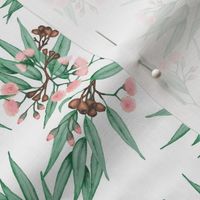 Eucalyptus Pink Blush on Green, Small