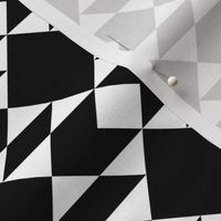 White on Black Geometric Design