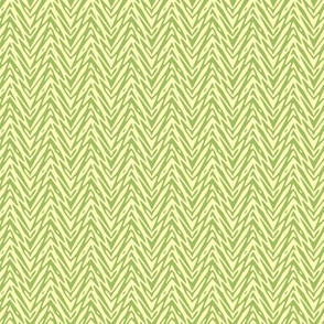 mini feather herringbone - green tea