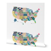 DeKalb U.S. Map Tea Towel & Wall Hanging