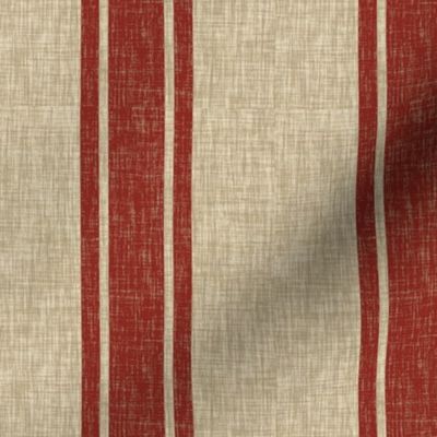 Large Western Ticking Stripe - red