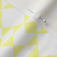 Lemon on White Geometric Design 