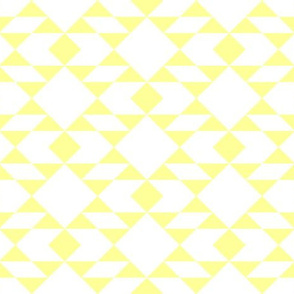 Lemon on White Geometric Design 